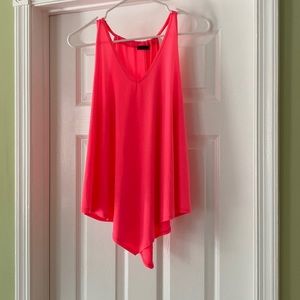 Bright pink tank top